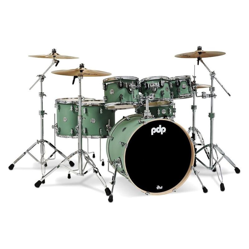PDP Concept Maple 7-Piece Drum Shell Pack - Satin Seafoam (Without Cymbals)