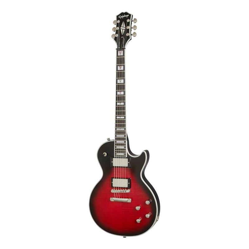 Epiphone Les Paul Custom Prophecy Solidbody Electric Guitar - Red Tiger Aged Gloss