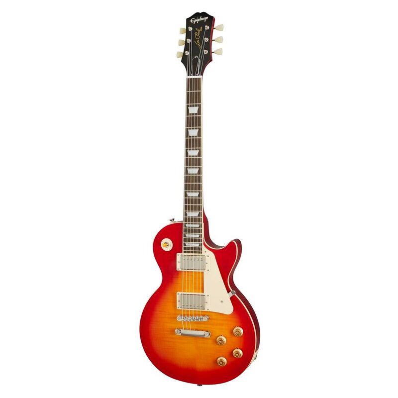 Epiphone Limited Edition 1959 Les Paul Standard Solidbody Electric Guitar - Aged Dark Cherry Burst (Includes Hardshell Case)