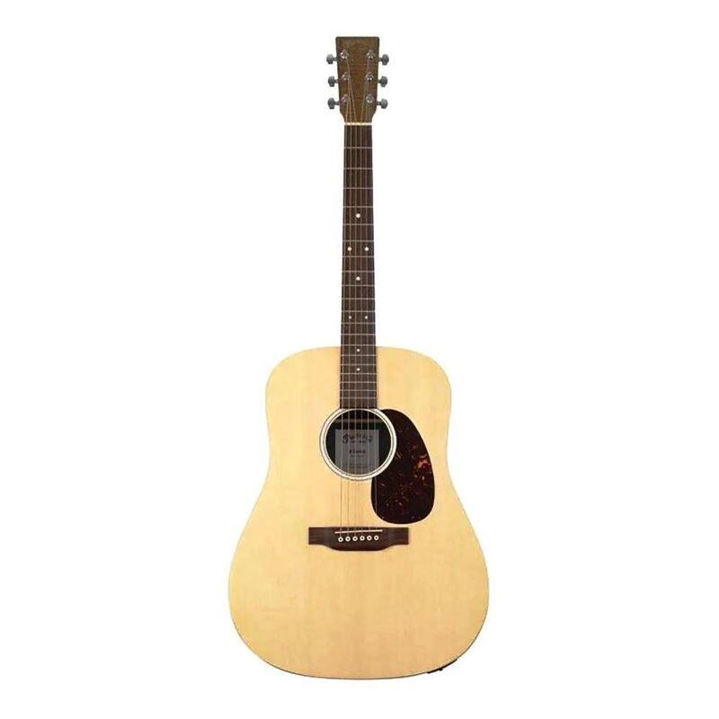 Martin D-X2E Dreadnought Acoustic-Electric Guitar - Natural with Figured Koa (Martin Gig Bag Included)