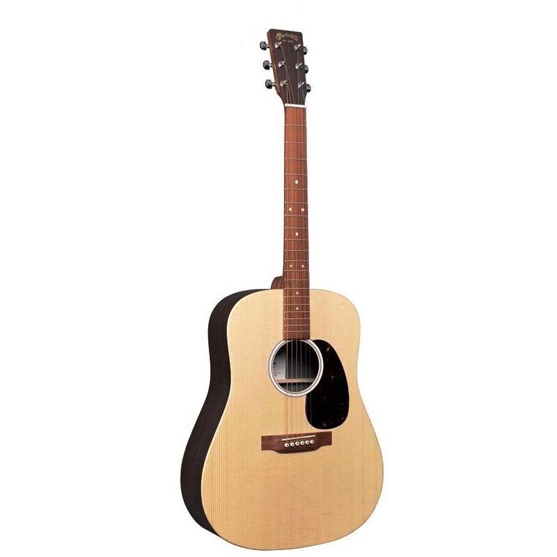 Martin D-X2E Dreadnought Acoustic-Electric Guitar - Natural with Rosewood (Martin Gig Bag Included)