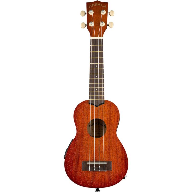 Makala Classic Series MK-S Soprano Acoustic Electric Ukulele - with Equalizer (Includes Bag) - Brown
