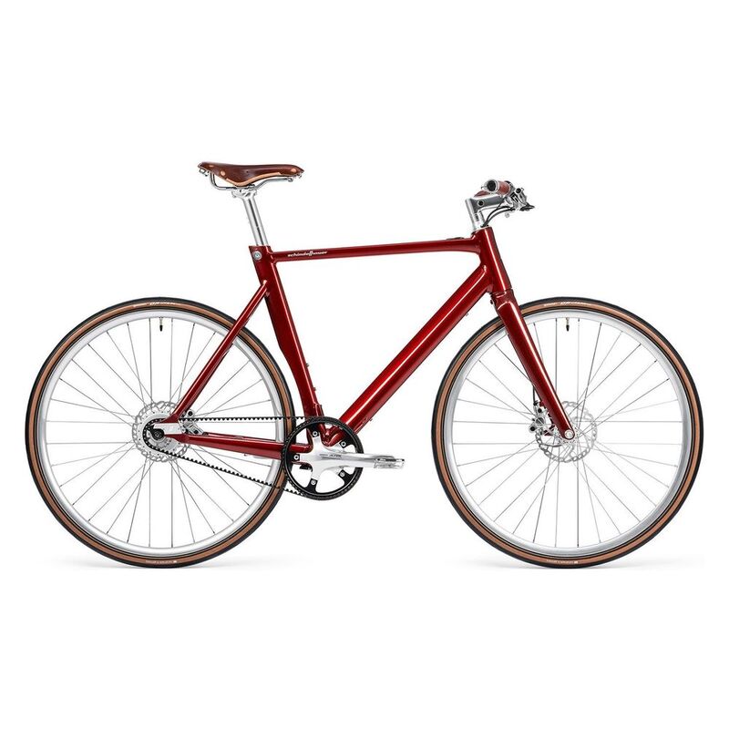 Schindelhauer Men's E-Bike Arthur 1-Speed 53 Mahle X35 Garnet Red 28"