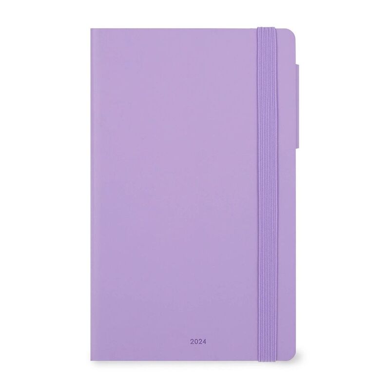 Legami 12+2 Month Diary - 2024 - Medium Monthly Diary - Lavender