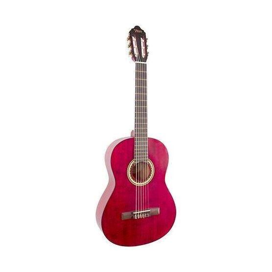 Valencia VC204TWR Classical Guitar Transparent Wine - Red (Includes Free Softcase)
