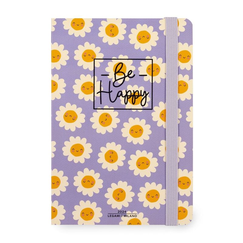 Legami 12-Month Diary - 2024 - Medium Weekly Diarywith Notebook - Daisy