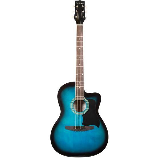 Carlos C901 Acoustic Guitar - Shaded Blue (Includes Soft Case)