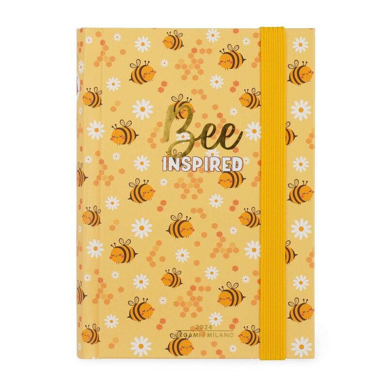 Legami 12-Month Diary - 2024 - Small Daily Diary - Bee