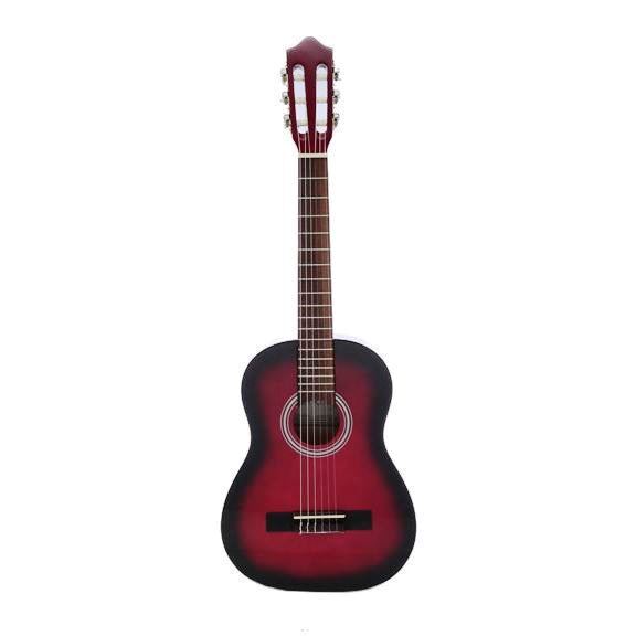 Carlos C34N Classical Guitar 1/2 Size - Red (Includes Soft Case)