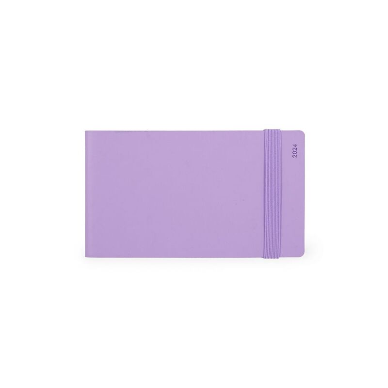 Legami 12-Month Diary - 2024 - Small Weekly Horizontal Diary - Lavender