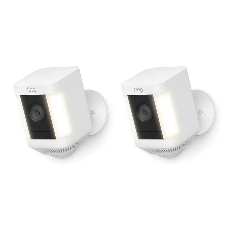 Ring Spotlight Cam Plus Battery (2 Pack) - White