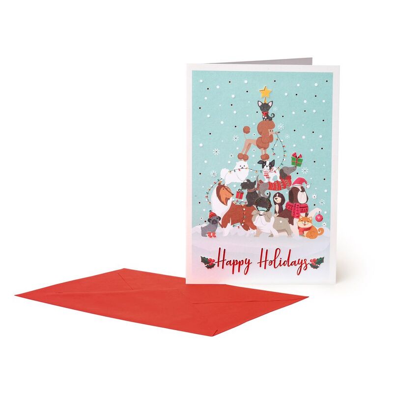 Legami Greeting Card - Dogs (Happy Holidays)