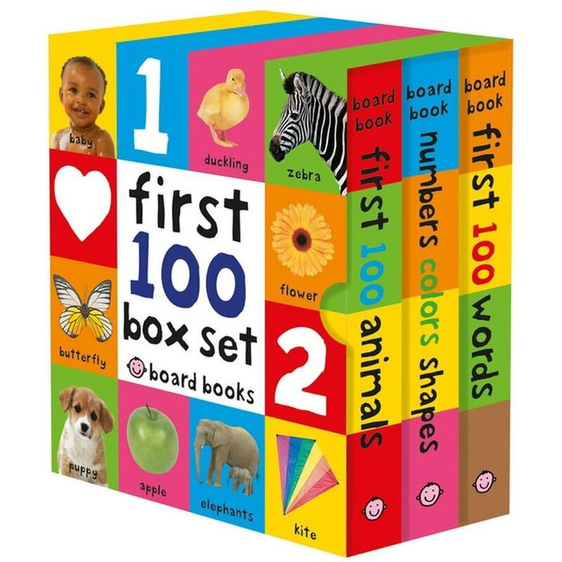 First 100 Board Book Box Set (3 Books) | Roger Priddy