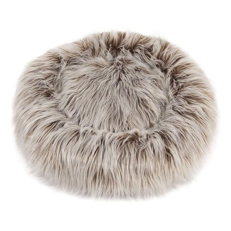 Snoozy Glampet Donut Faux Fur Pet Bed 26-inch