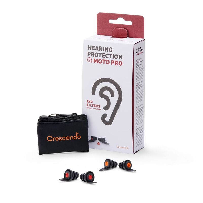Crescendo Moto Pro Hearing Protection Reusable Ear Plugs (Eco Box)