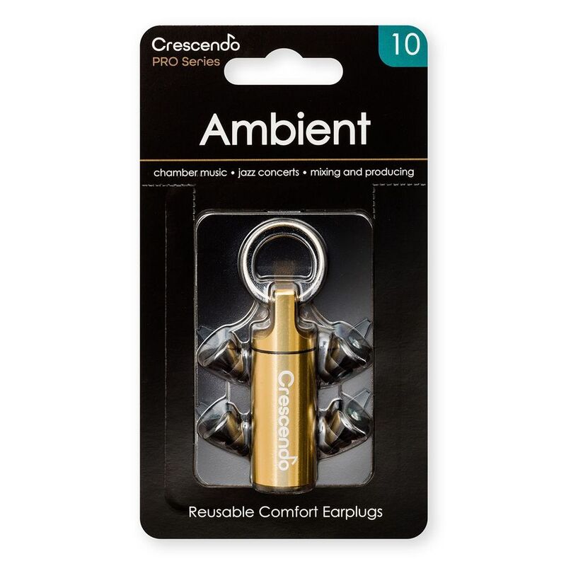 Crescendo PRO Ambient 10 Hearing Protection Reusable Earplugs