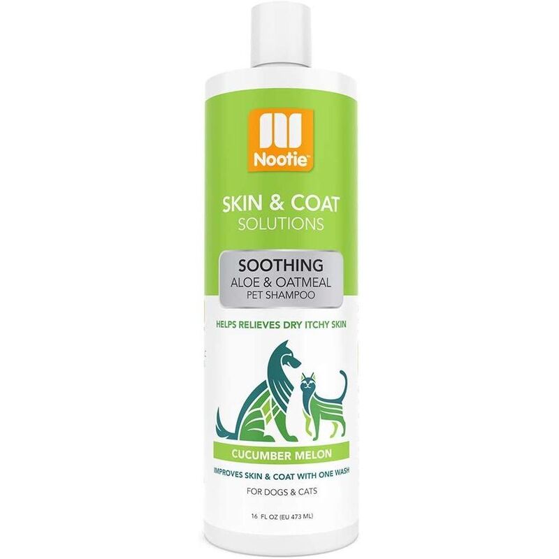 Nootie Hypoallergenic Pet Shampoo - Cucumber Melon Soothing with Aloe and Oatmeal 470 ml