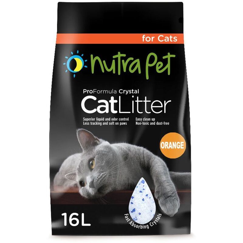 NutraPet Cat Litter Silica Gel 16L Orange Scent