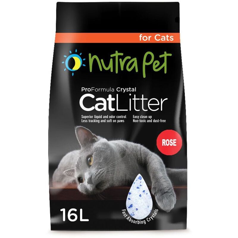 NutraPet Cat Litter Silica Gel 16L Rose Scent