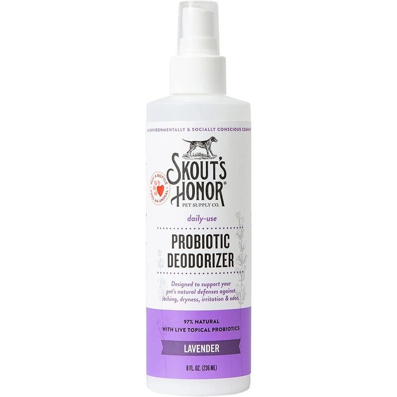 Skouts Honor Probiotic Daily Use Dog Deodorizer - Lavender 235 ml