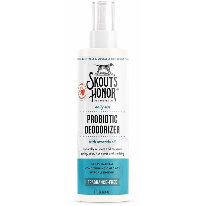 Skouts Honor Probiotic Daily Use Dog Deodorizer - Unscented 235 ml