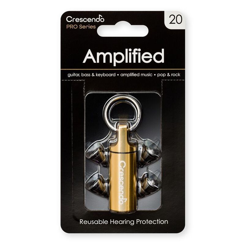 Crescendo PRO Amplified 20 Hearing Protection Reusable Earplugs