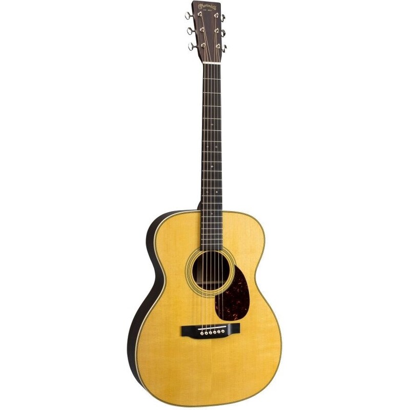 Martin OM-28E Orchestra Standard Series Acoustic-Electric Guitar - Natural (Includes Martin Hardshell Case)