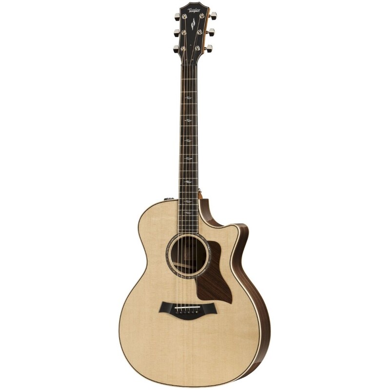 Taylor 814CE Grand Auditorium Acoustic-Electric Guitar with V-class Bracing - Natural (Includes Taylor Deluxe Hardshell Case)