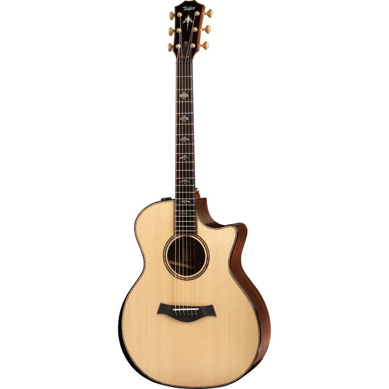 Taylor 914CE Grand Auditorium Acoustic-Electric Guitar with V-Class Bracing - Natural (Includes Taylor Deluxe Hardshell Case)