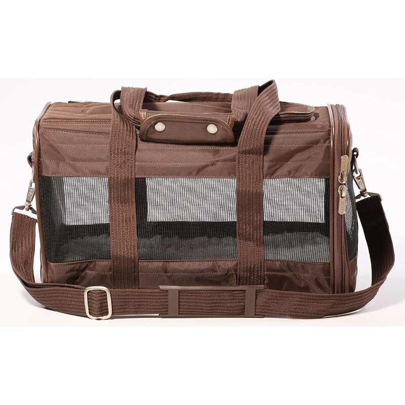 Sherpa Travel Original Deluxe Airline Approved Pet Carrier - Brown - Large