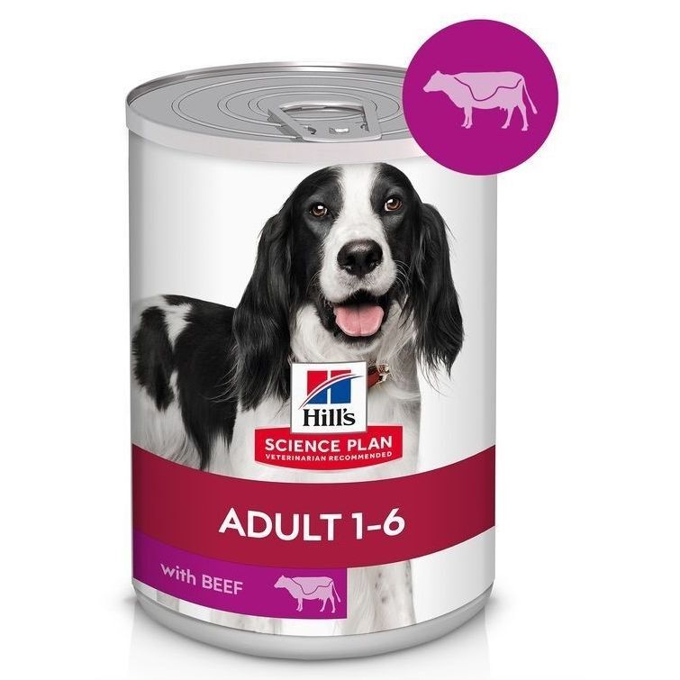 Hill's Science Plan Adult Dog Food with Beef - 370 g