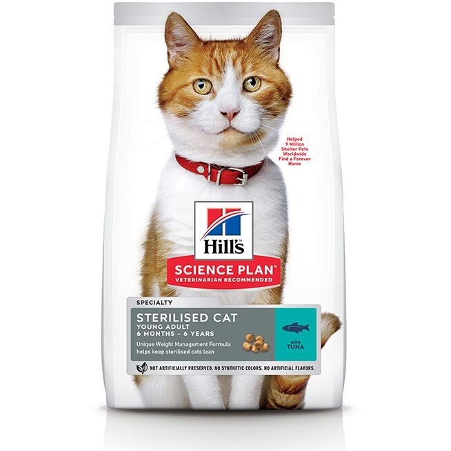 Hill's Science Plan Sterilised Adult Cat Food with Tuna - 1.5Kg