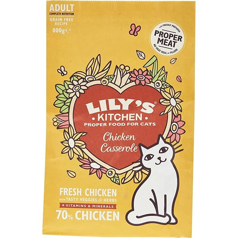 Lily's Kitchen Chicken Casserole Dry Food For Cats (800 g)
