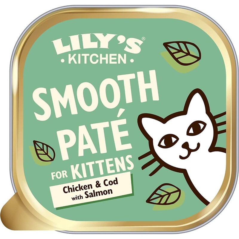Lily's Kitchen Chicken Cod & Salmon Pate Kitten Wet Food (85G)
