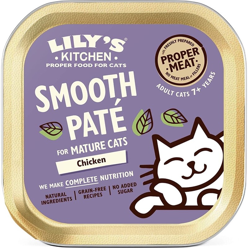 Lily's Kitchen Chicken Pate For Mature Cats Wet Food (85G)