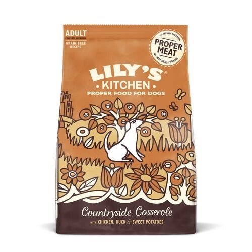 Lily's Kitchen Countryside Casserole with Chicken - Duck & Sweet Potatoes Adult Dry Dog Food (7Kg)