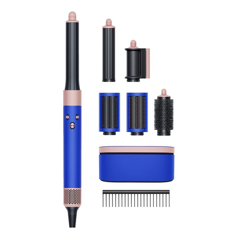 Dyson Airwrap Multi-Styler Complete Long - Blue/Blush + Dyson-Designed Detangling Comb - Black/Rose + Dyson-Designed Presentation Case - Blue/Blush
