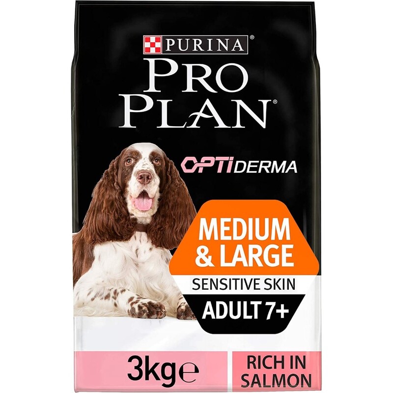 Purina Pro Plan Medium Adult Large 7+ Sensitive Skin Dog Salmon 3Kg