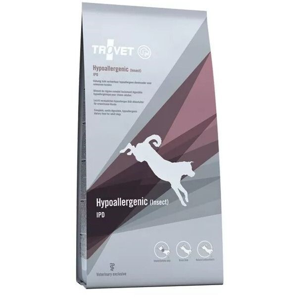 Trovet Hypoallergenic Insect Dog Dry Food 10Kg
