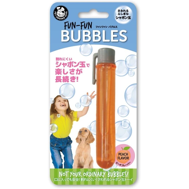 Pet Qwerks Incredibubbles Peach Flavor For Cats & Dogs
