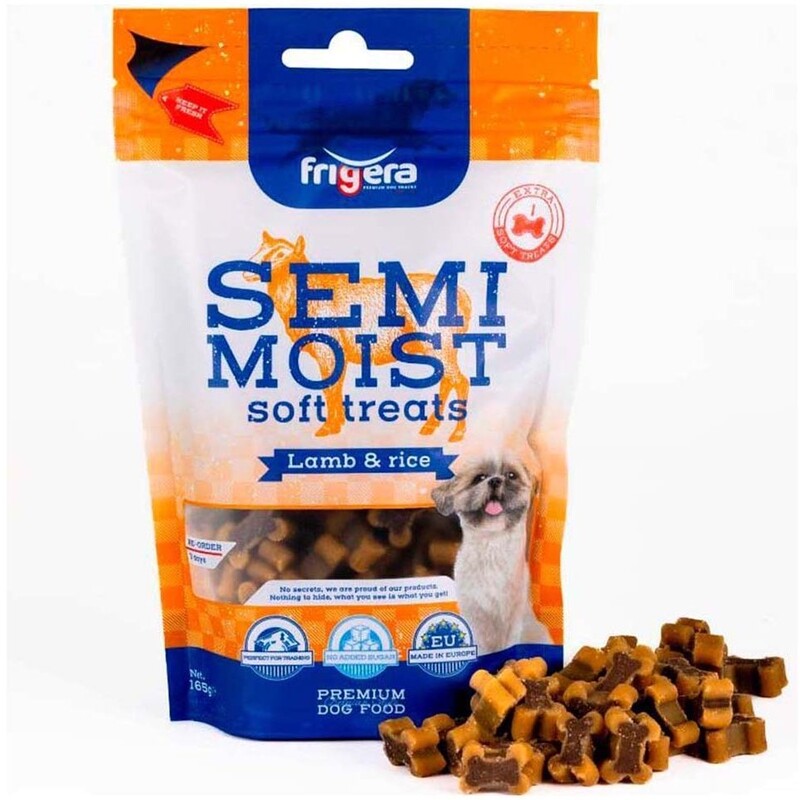 Frigera Semi-Moist Soft Treats Lamb & Rice 165G