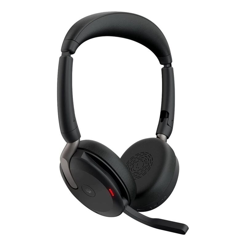 Jabra Evolve2 65 Flex Portable Professional Headset With Active Noise Cancellation - UC Edition + Link 380c Wireless Dongle