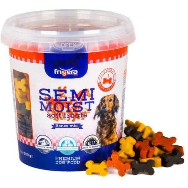 Frigera Semi-Moist Soft Treats Bones Mix 500 g