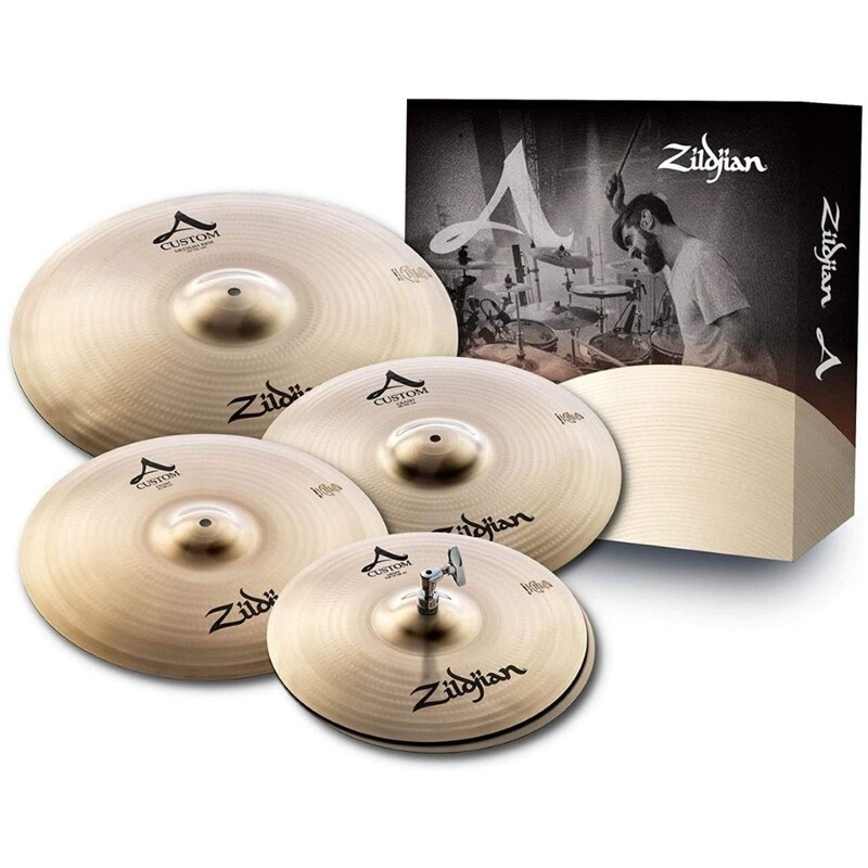 Zildjian A Custom Cymbal Set - (14-inch Hi-Hat / 16-inch Crash / 18-inch Crash / 20-inch Ride)