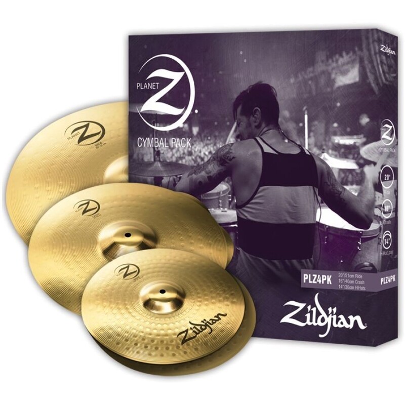 Zildjian Planet Z4 Cymbal Set (14-inch Hi-Hat / 16-inch Crash / 20-inch Ride)