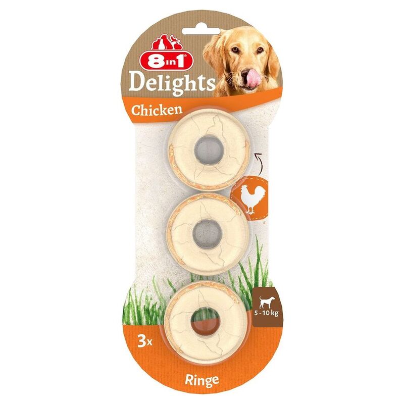 8In1 Delights Chicken Rings 3Ct
