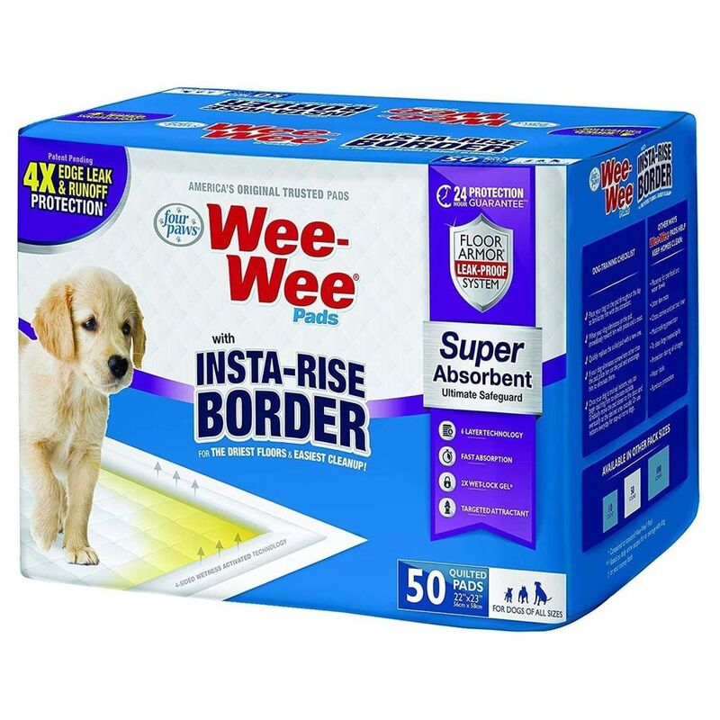 Four Paws Wee-Wee Insta-Rise Border Pad - 50 Pack