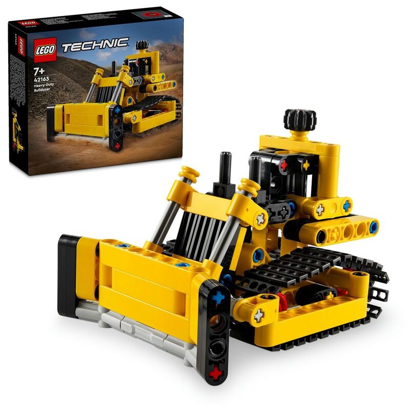 LEGO Technic Heavy-Duty Bulldozer 42163 (195 Pieces)