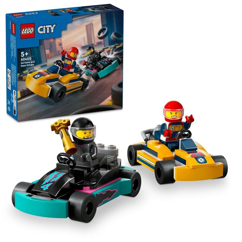 LEGO City Great Vehicles Go-Karts And Race Drivers 60400 (99 Pieces)