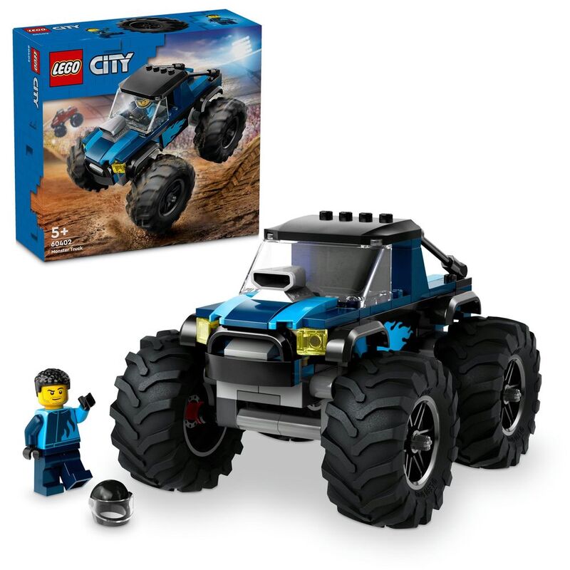 LEGO City Great Vehicles Blue Monster Truck 60402 (148 Pieces)